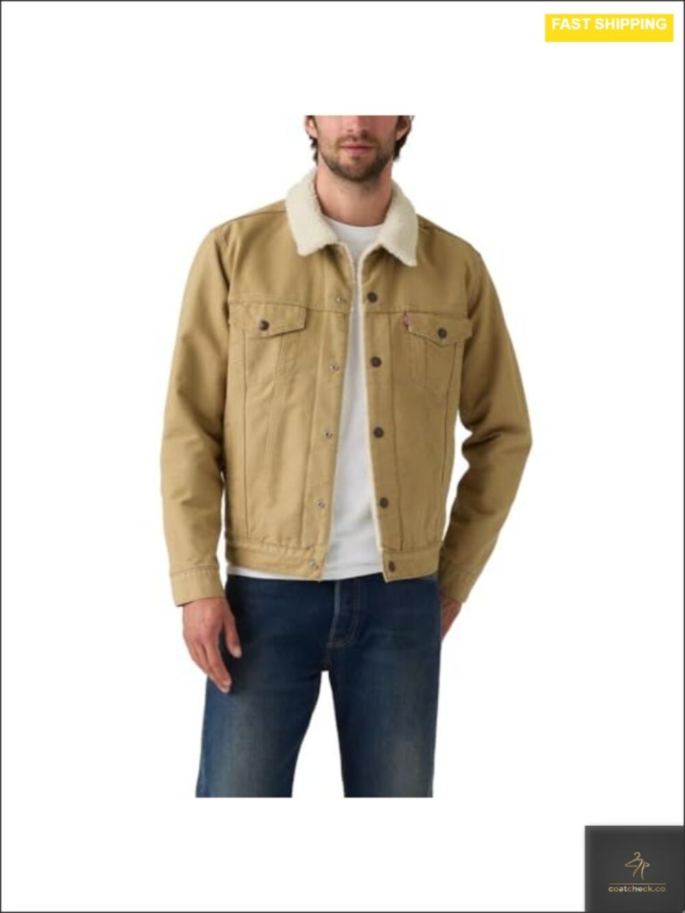 Levi's Trucker Jacket with Sherpa Lining Men's Denim Jacket